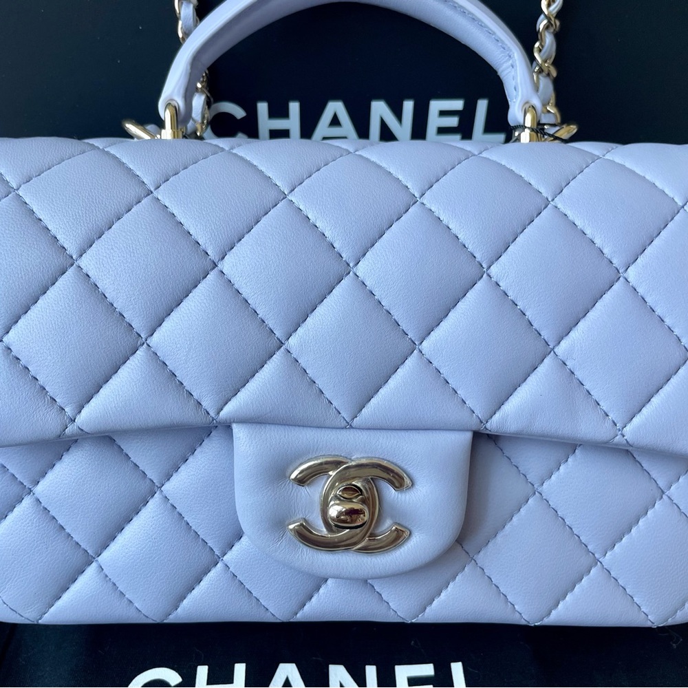 Chanel Mini Flap with top handle. - Picture 3 of 16